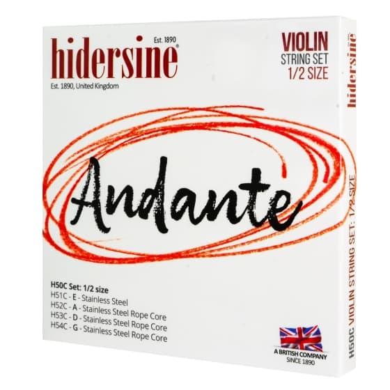 סט מיתרים לכינור Hidersine Andante 1/4